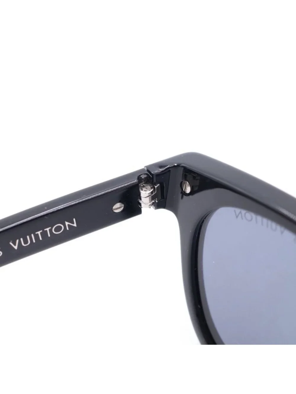 Louis Vuitton LV Signature Square Round Sunglasses Eyewear Black